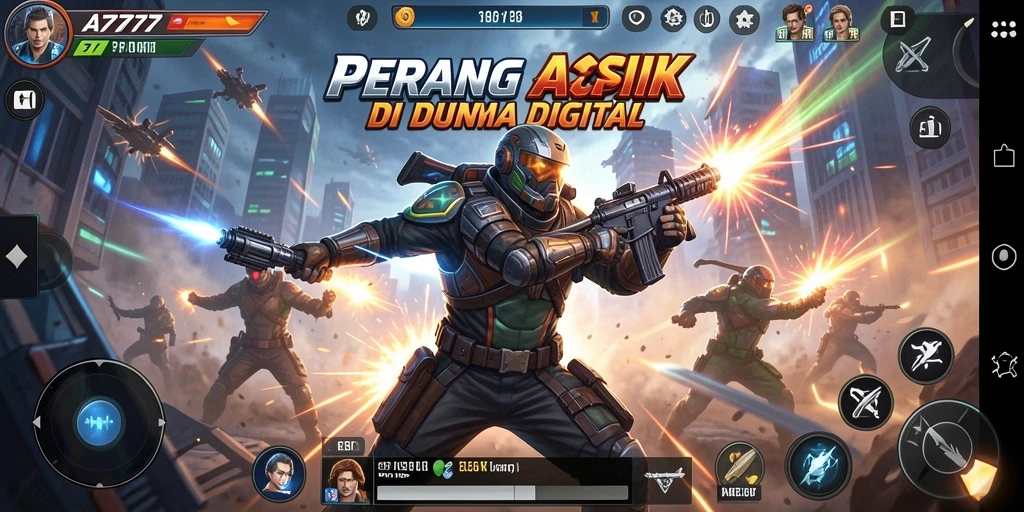 Tangkapan layar menampilkan aksi seru dalam game A7777.