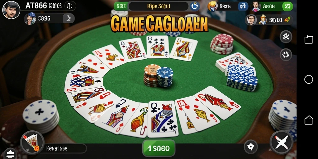 Tampilan gameplay Gaple yang seru di AT866.