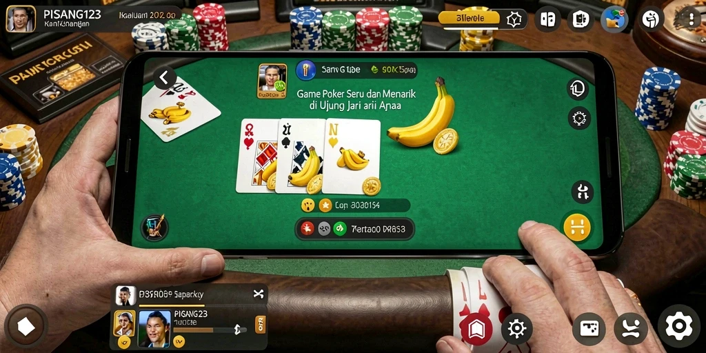 Screenshot gameplay PISANG123 yang menarik saat bermain poker.