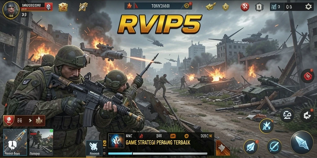 Tampilan permainan di RVIP5 yang menarik dan strategis.