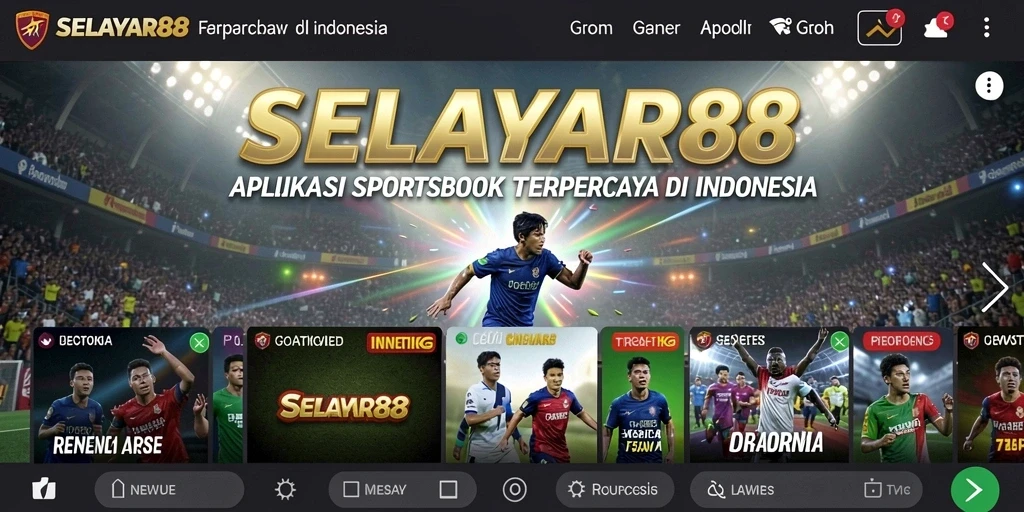 Screenshot utama SELAYAR88 menampilkan pengalaman taruhan olahraga yang menarik.
