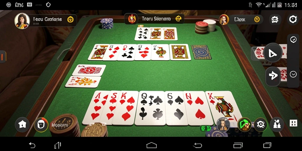 Tampilan gameplay T6 menunjukkan suasana seru permainan Gaple.
